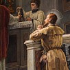 Foto: Particolare del Dipinto di San Giuseppe Labre in Preghiera in Santa Maria in Aquiro - Chiesa di Santa Maria in Aquiro (Roma) - 29